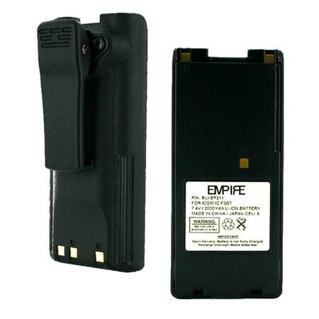 EMPIRE 7.4V Icom BP211N Li-ion 2000 mAh Battery - 14.8 watt BLI-BP211